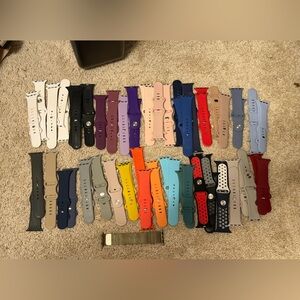 Apple Watch Bands Lot of 46 | Fits Series 6 | Used | Mixed Styles & Colors